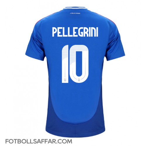 Italien Lorenzo Pellegrini #10 Hemmatröja EM 2024 Kortärmad